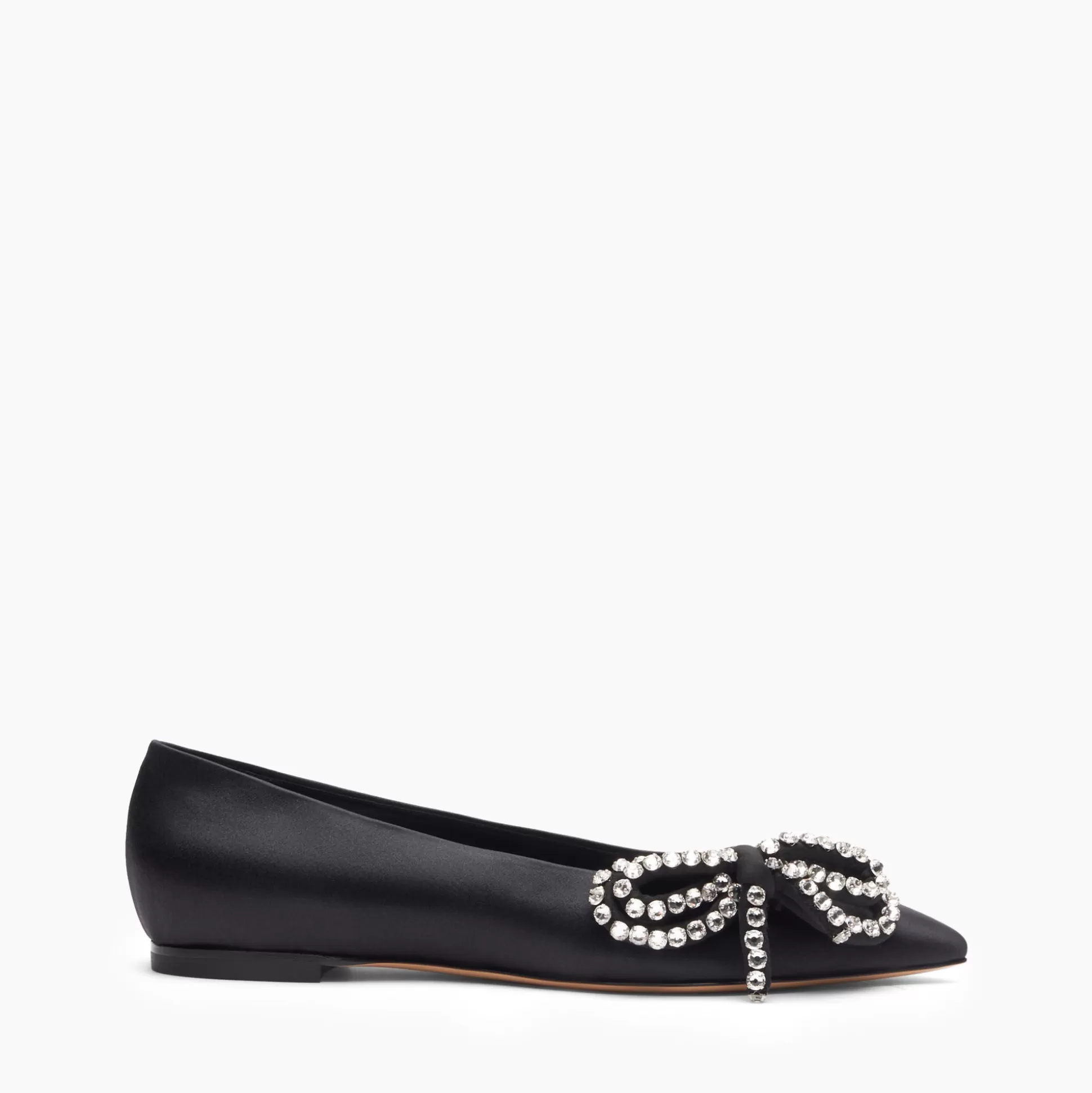 Casadei Judith Satin Ballerinas Black Clearance